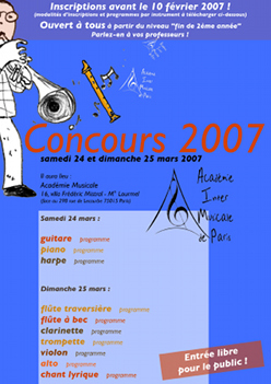 Concours instrumental 2007